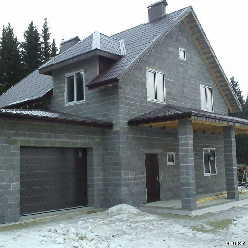 Постер Дома из блоков 